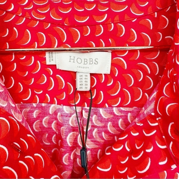 Hobbs London  Marciella Tunic Dress Size 14 Pink Orange - Picture 3 of 7